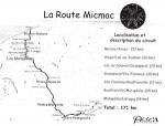 Plan de localisation de la Route Micmac